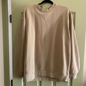 Oversized Fleece Sweatshirt in Lichen
